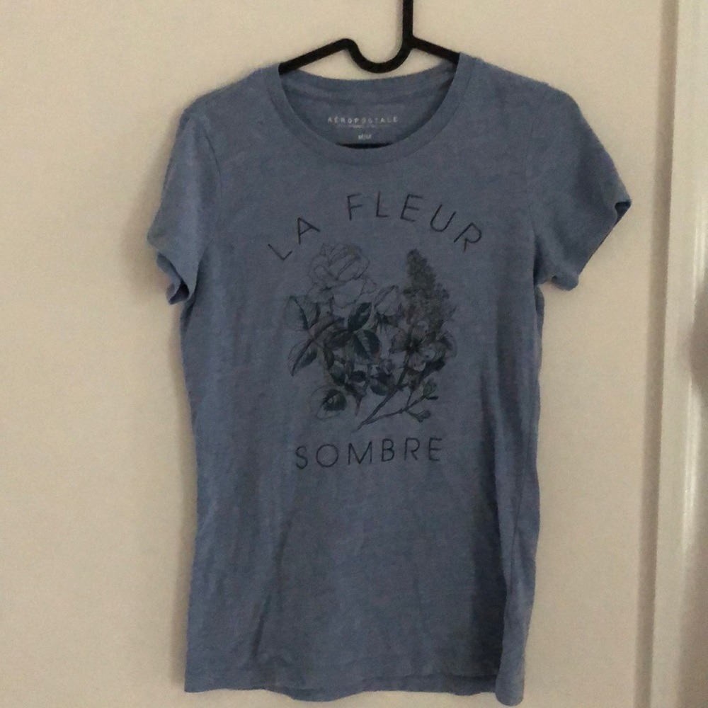 Medium blue soft graphic tee from aeropostale